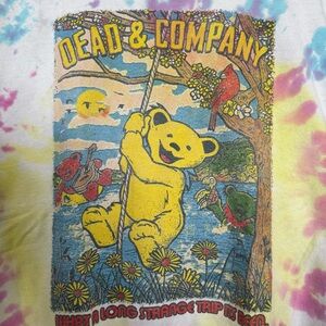 Grateful Dead - 2021 Dead and Co. Tour Tie-Dye Tee - Multicolor - Men’s xL